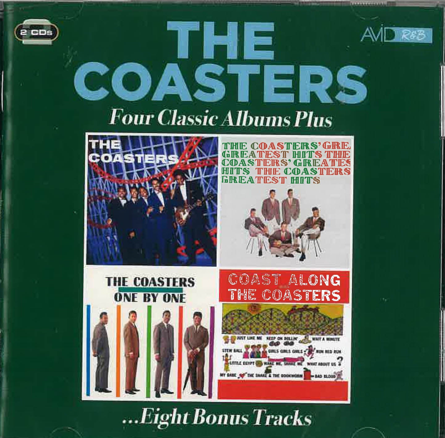 COASTERS (コースターズ)  - Four Classic Albums Plus  (UK 限定合体再発CDx2枚組/New) 全58曲！