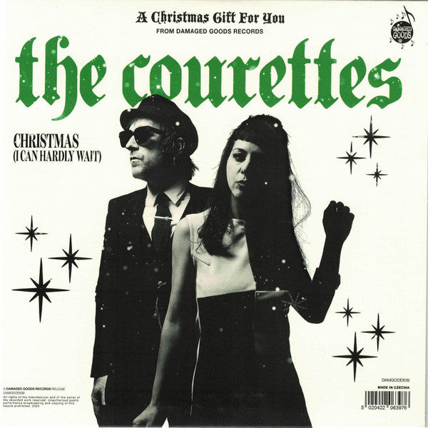COURETTES, THE / HEADCOATEES, THEE (クーレッツ : コーレッツ / ジー・ヘッドコーティーズ)  - A Christmas Gift For You (UK 限定ジャケ付き「グリーン VINYL」7"インチ/New)'25年Xマス・スプリット・シングル！