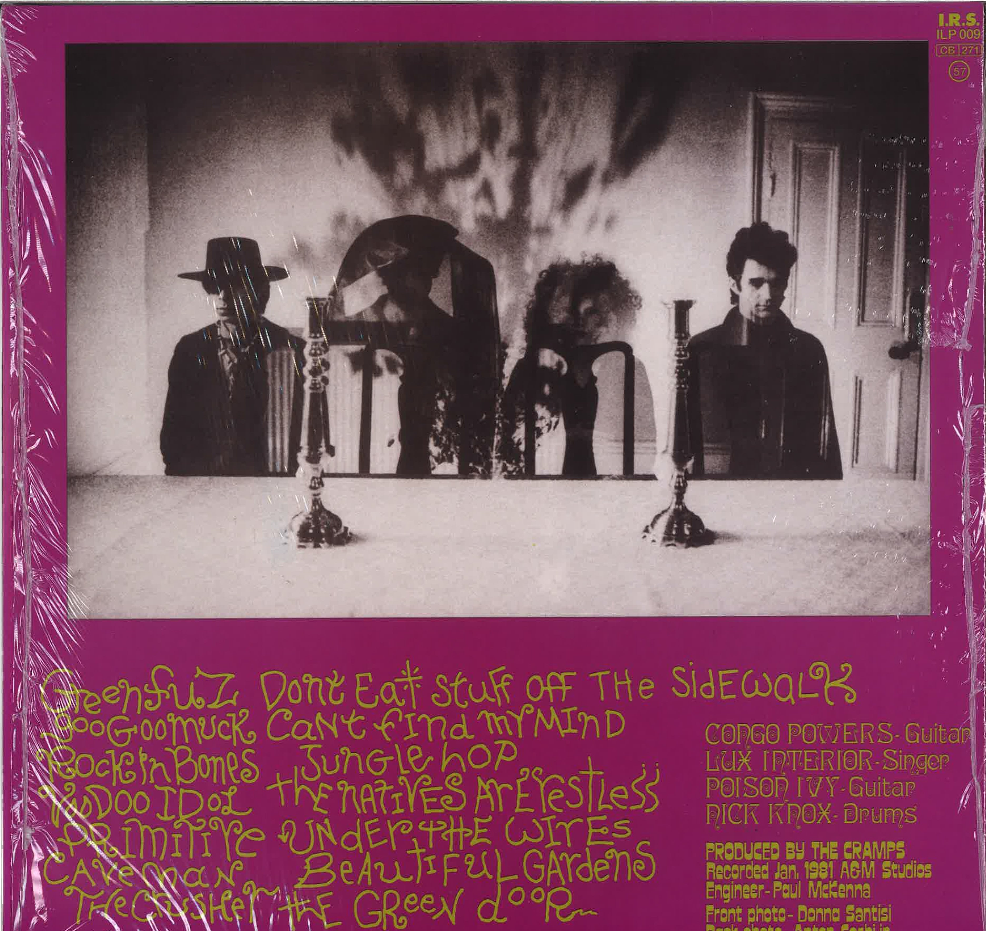 CRAMPS (クランプス)  - Psychedelic Jungle (EU 限定リプロ再発「光に透かすとカラーの黒盤」 LP/New)’81年名作フル・セカンド・アルバム