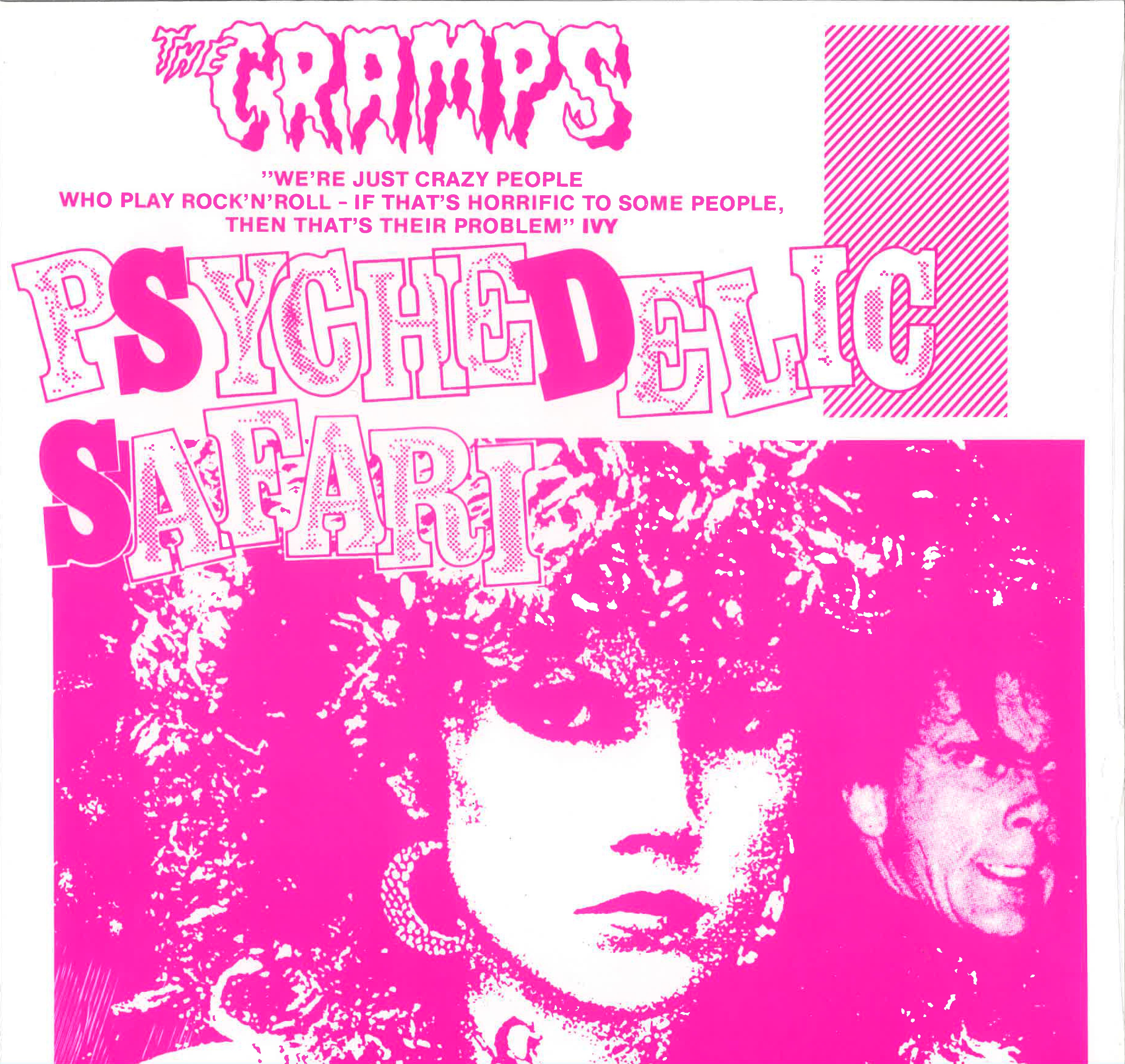 CRAMPS (クランプス)  - Psychedelic Safari (EU限定再発 LP /ピンク印刷ジャケ・バージョン New)'82年5月シアトルでの壮絶ライブ収録名作！