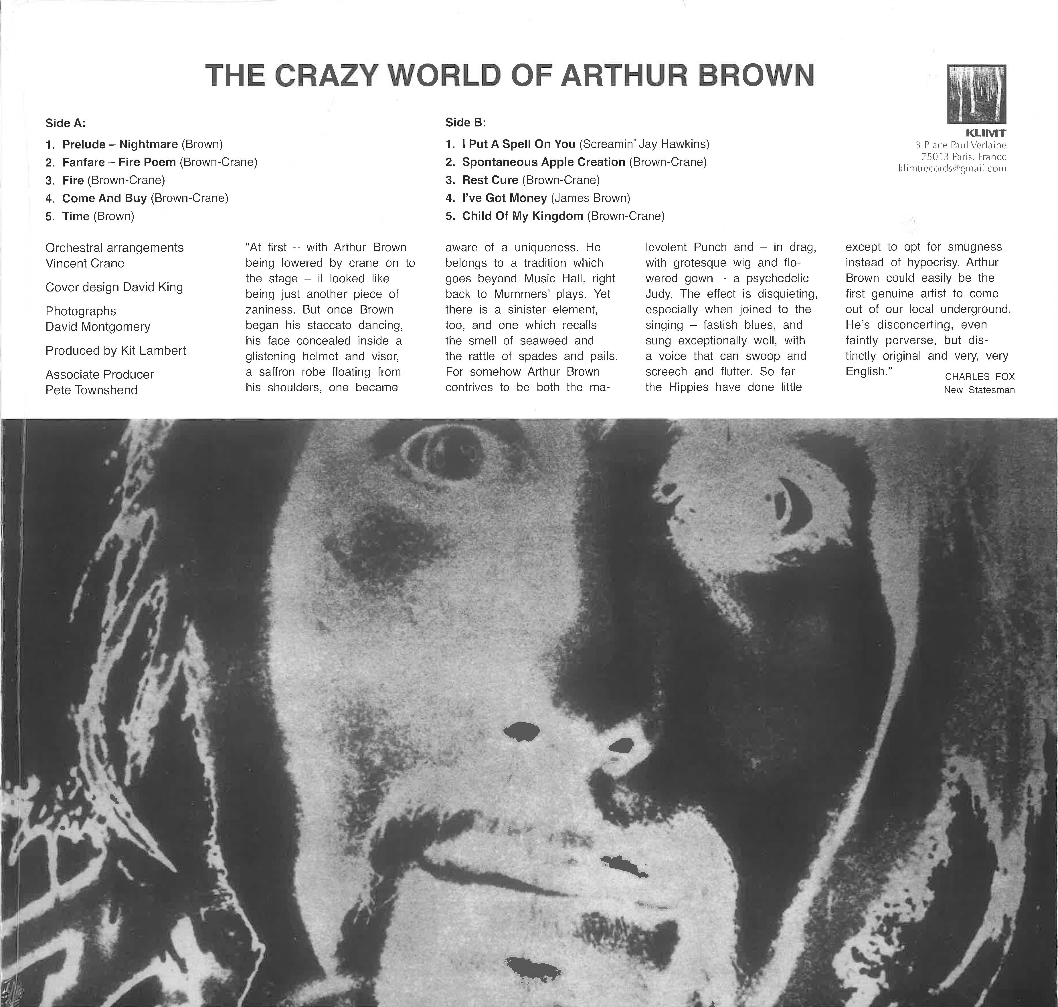 CRAZY WORLD OF ARTHUR BROWN, THE (ザ・クレイジー・ワールド・オブ