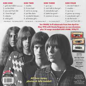 REAL KIDS, THE (ザ・リアル・キッズ)  - See You On The Street Tonite :Crude 1976 Rehearsals + Live 1976/77 (German 限定プレス 2xLP/New) 24曲入り未発表コンピレーション !