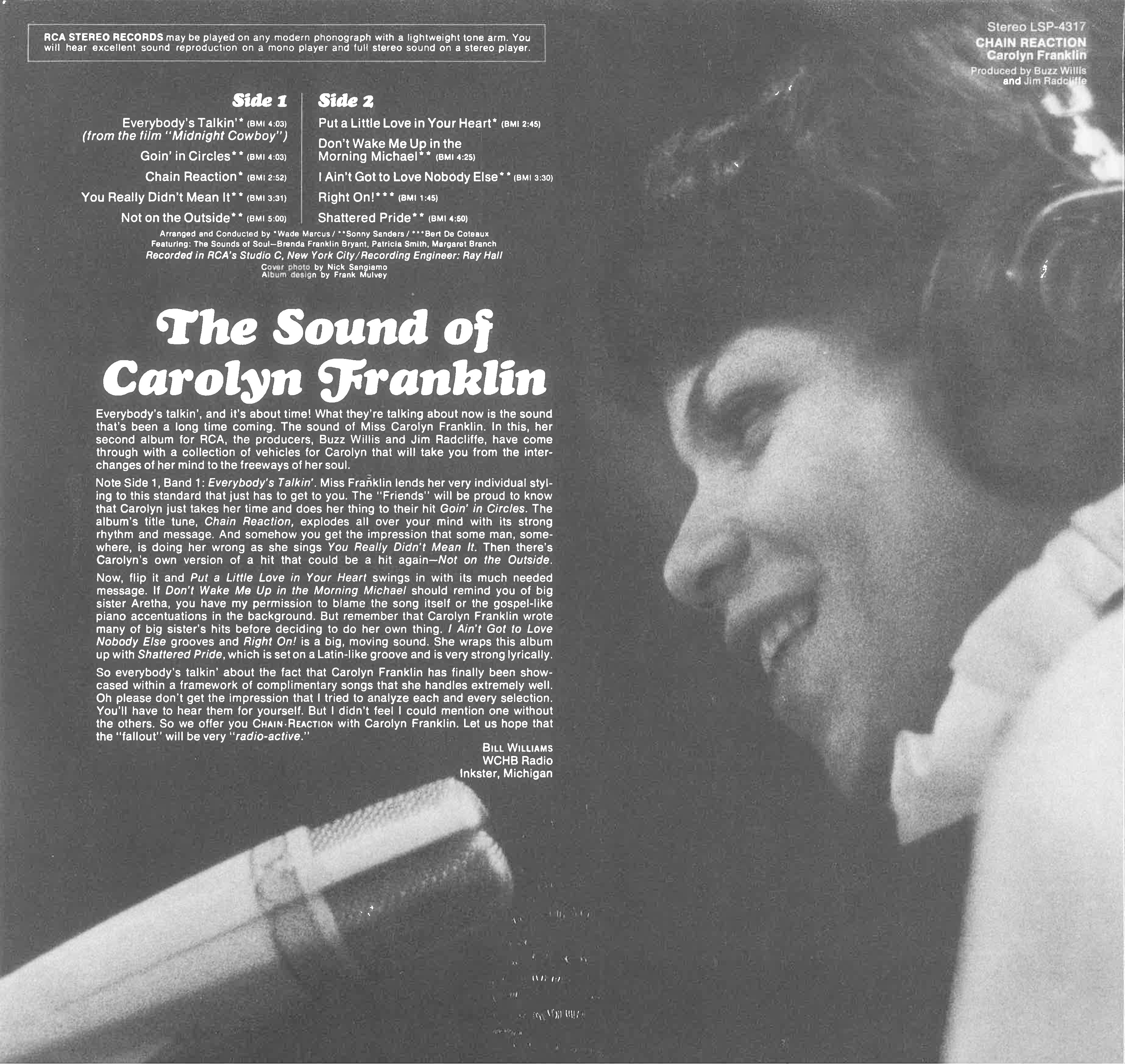 CAROLYN FRANKLIN (キャロリン・フランクリン)  - Chain Reaction (US 限定復刻再発 LP/New) '70年セカンド・アルバム。