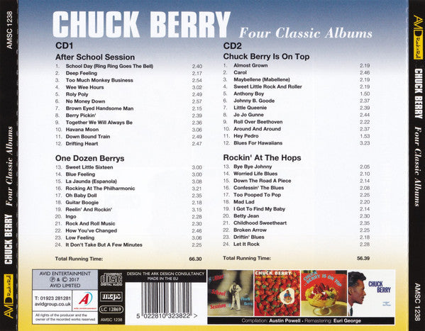 CHUCK BERRY (チャック・ベリー)  - Four Classic Albums (UK 限定合体再発CDx2枚組 /New) 全48曲！