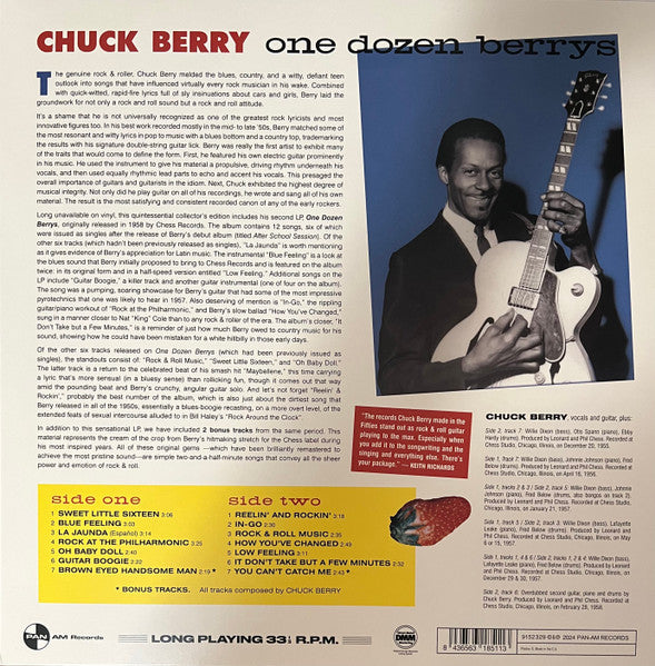 CHUCK BERRY (チャック・ベリー)  - One Dozen Berrys (EU 限定復刻ボーナス入り再発180g LP/Pan Am-9152329)