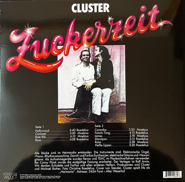 CLUSTER   (クラスター)  - Zuckerzeit (US 限定復刻再発 LP/New)