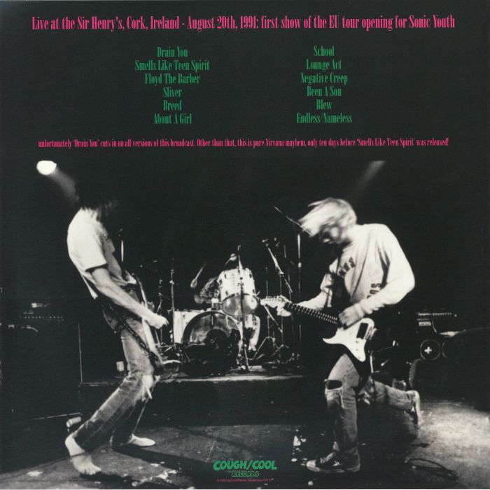 NIRVANA (ニルヴァーナ)  - Dirty Old Town (EU 限定500枚「ピンク盤」 LP/NEW) '91年アイルランド録音ライブアルバム