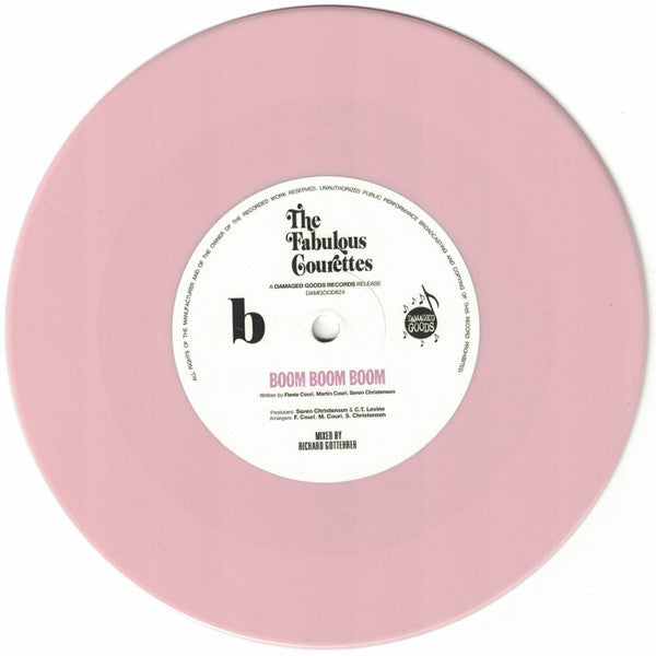 COURETTES, THE FABULOUS (クーレッツ [コーレッツ])  - Keep Dancing / Boom Boom Boom  (UK 限定ジャケ付き「ピンク VINYL」7"/New)