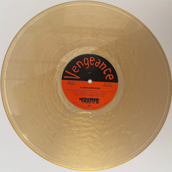 CRAMPS, THE (ザ・クランプス)  - A Date With Elvis (US '26年正規限定再発「メタリック・ゴールド VINYL」LP-エンボス加工ジャケ/New)'86年大名作フル・サード・アルバム！