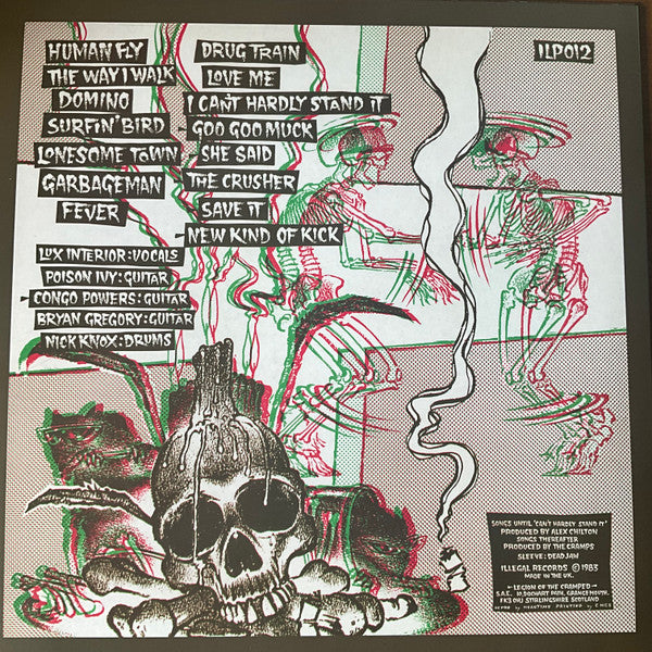 CRAMPS (クランプス)  - Off The Bone (EU リプロ再発「ブルーVINYL」LP+3Dグラス/3D印刷ジャケ/New)'83年編集初期ベストコンピ