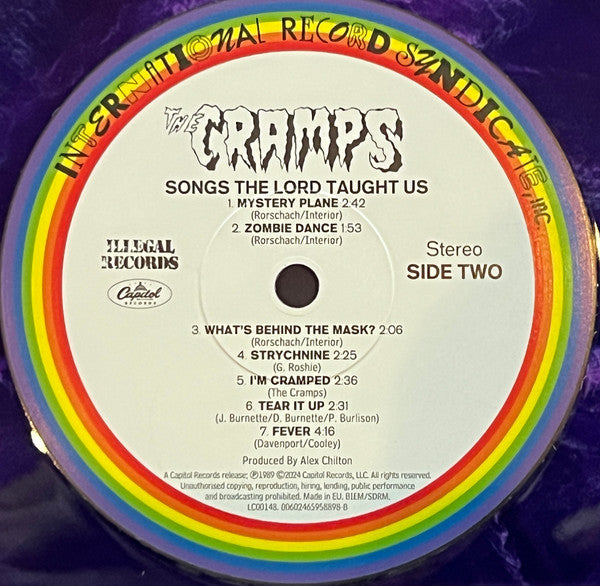 CRAMPS (クランプス)  - Songs The Lord Taught Us (EU '24 正規限定復刻再発「（恐らく）カラーVinyl」LP/New)’80年フルデビュー・アルバム！