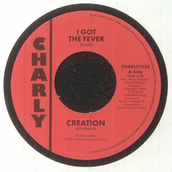 CREATION / THE PROPHETS (クリエーション / ザ・プロフィッツ)  - I Got The Fever (2023 Retouch) (UK 限定再発 7"/New)