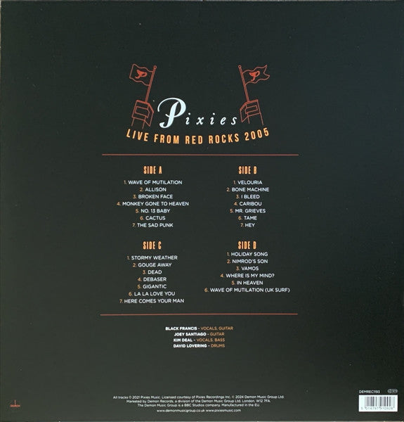 PIXIES (ピクシーズ)  - Live From Red Rocks 2005 (EU RSD 2024 「4,000枚限定オレンジマーブルヴァイナル」 2xLP/NEW)