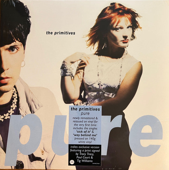 PRIMITIVES, THE (プリミティヴズ)  - Pure (UK 正規500枚限定リマスター再発140グラム重量「ホワイトヴァイナル」 LP+メンバー直筆サイン入りインサート/NEW) '89年アルバム