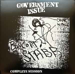 GOVERNMENT ISSUE (ガヴァメント・イシュー)  - Boycott Stabb Complete Session (US 正規再発「ブラックヴァイナル」LP / New) ファーストアルバムの完全セッション！