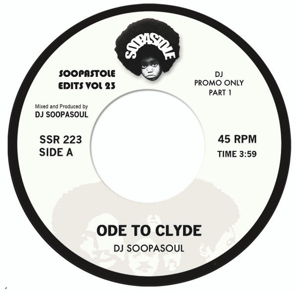 DJ SOOPASOUL (DJ スーパソウル)  - Ode To Clyde (UK 「200枚限定プロモ赤盤」7" / New)