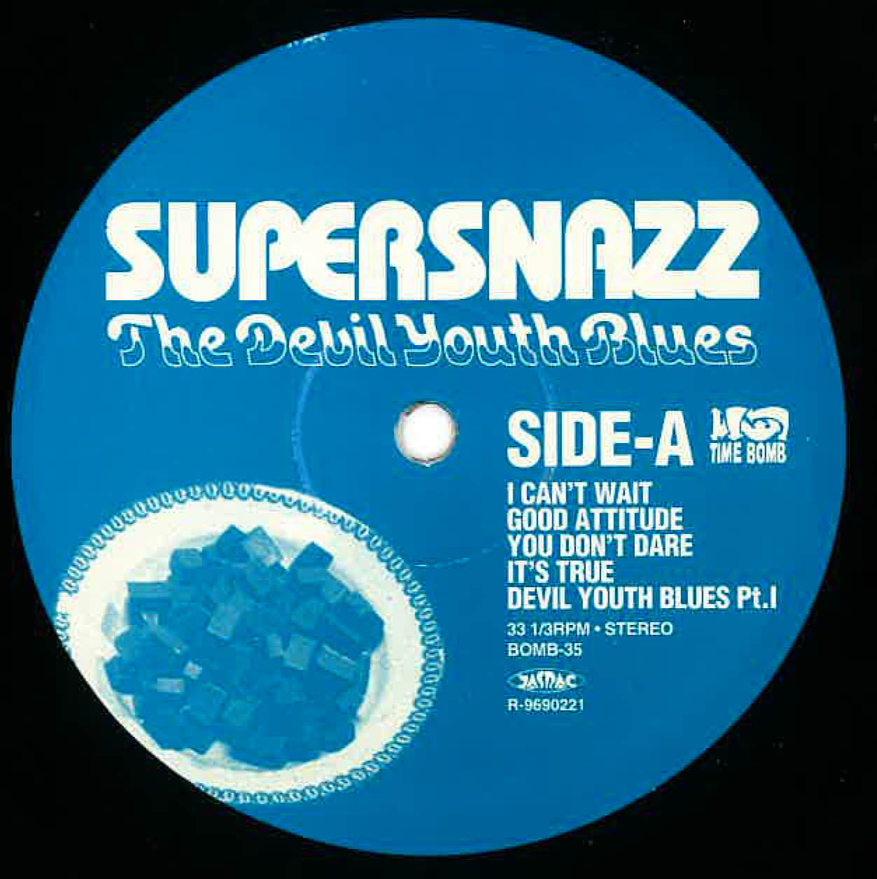 SUPERSNAZZ (スーパースナッズ)  -   The Devil Youth Blues (日本 タイムボム 限定再発「黒盤」LP)’97年セカンド・アルバム！