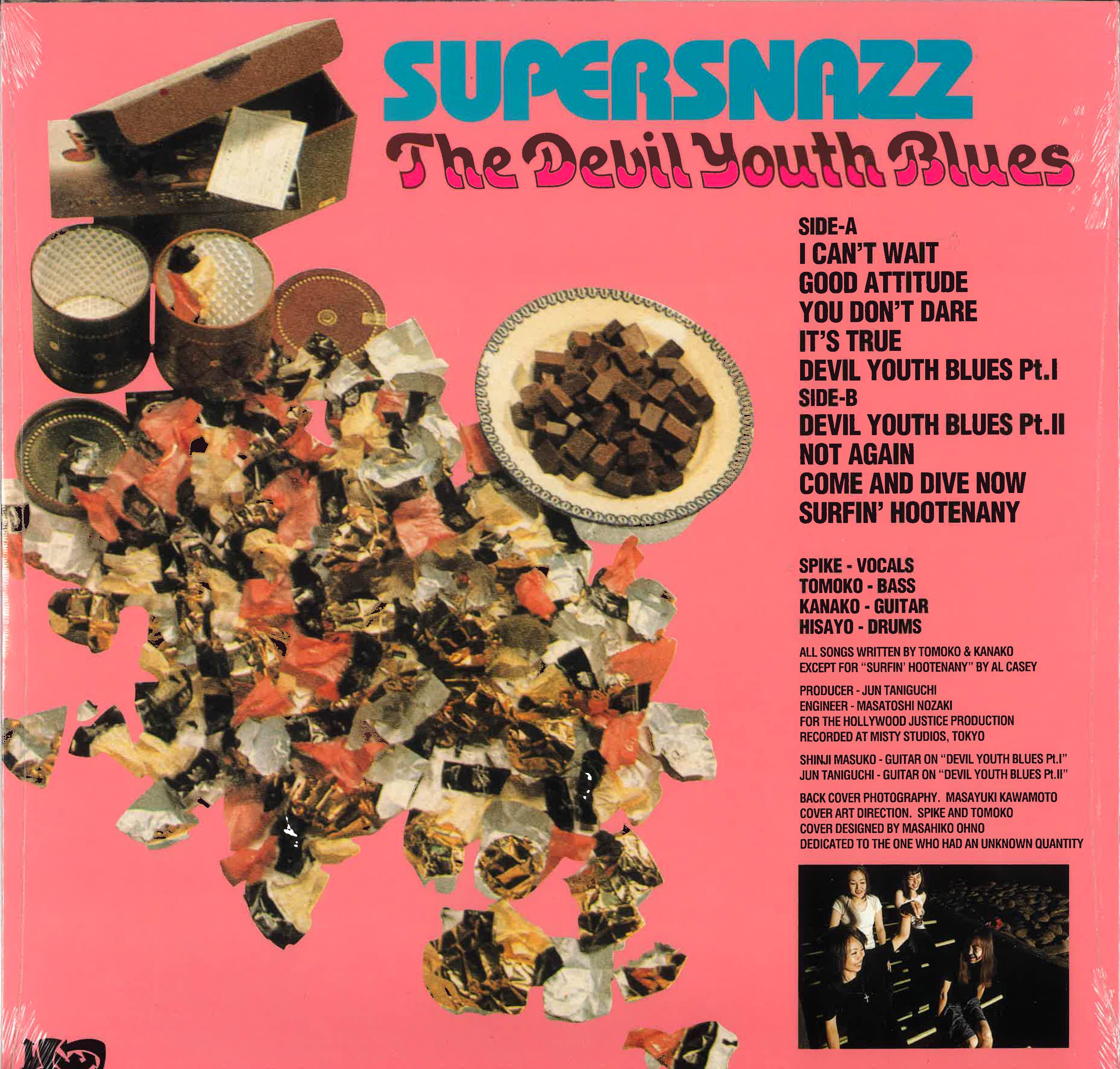 SUPERSNAZZ (スーパースナッズ)  -   The Devil Youth Blues (日本 タイムボム 限定再発「黒盤」LP)’97年セカンド・アルバム！