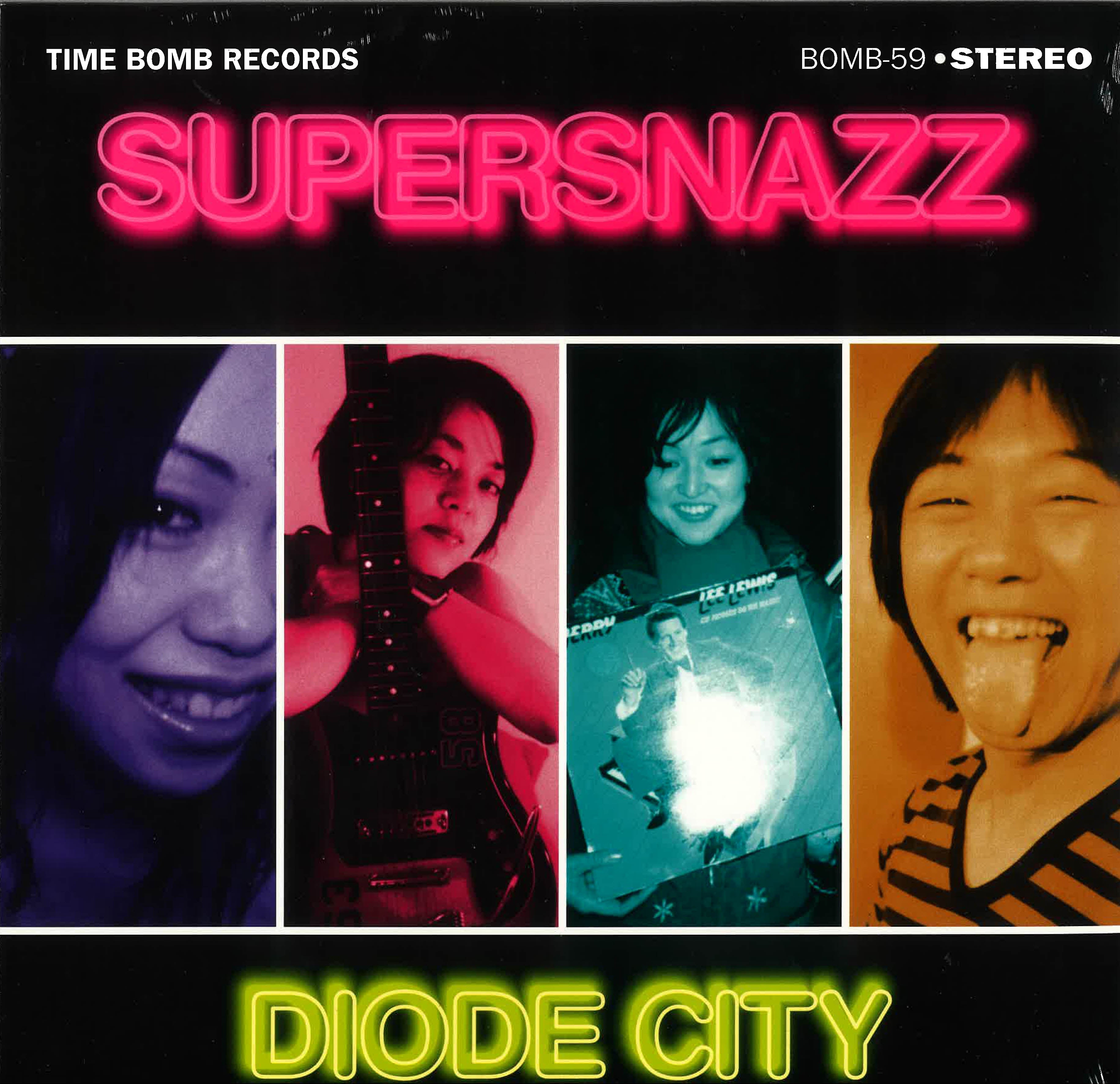 SUPERSNAZZ (スーパースナッズ)  - Diode City (Japan  タイムボム限定再発「黒盤」LP/ 廃盤 New ) ’98年19曲入りサード・アルバム！残少!