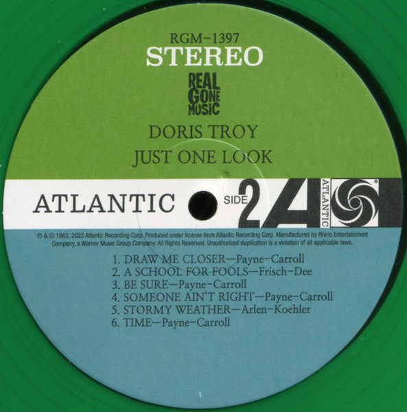 DORIS TROY (ドリス・トロイ)  - Sings Just One Look (US 限定「エメラルド・グリーンVINYL」再発 LP/New)