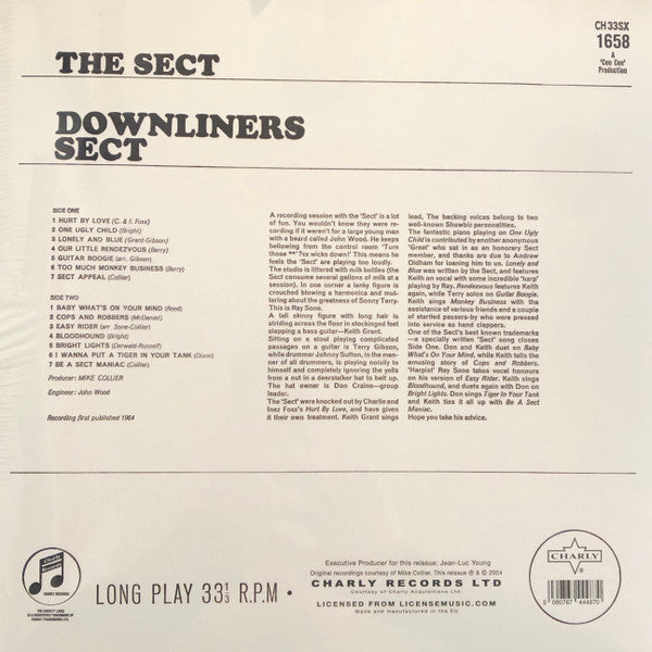 DOWNLINERS SECT (ダウンライナーズ・セクト)  - The Sect -1st Album- (EU 限定復刻モノラル LP/New) 22年ぶりのLP再発化！