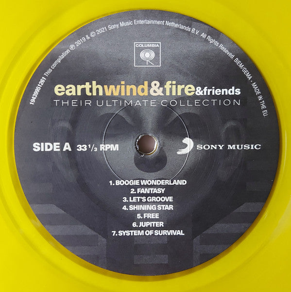 EARTH, WIND & FIRE and Friends (アース・ウィンド・アンド・ファイアー)  - Their Ultimate Collection (EU 限定復刻再発「イエロー VINYL」LP/New)