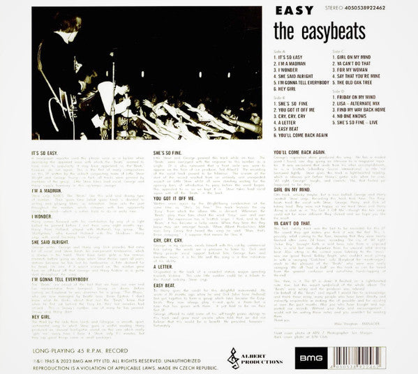 EASYBEATS (イージービーツ)  - Easy (Worldwide 共通限定再発「イエロー＆青緑 VINYL」2xLP/New)