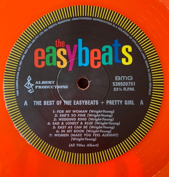 EASYBEATS (イージービーツ)  -  The Best Of The Easybeats + Pretty Girl (全世界共通限定リマスター再発「オレンジ VINYL」モノラル LP/ New)