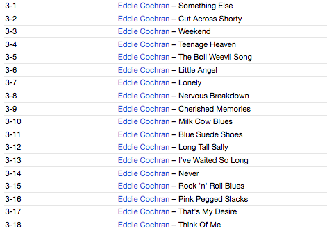 EDDIE COCHRAN (エディ・コクラン)  - The Absolutely Essential Collection (UK 限定 3xCD / New)ベスト56曲！