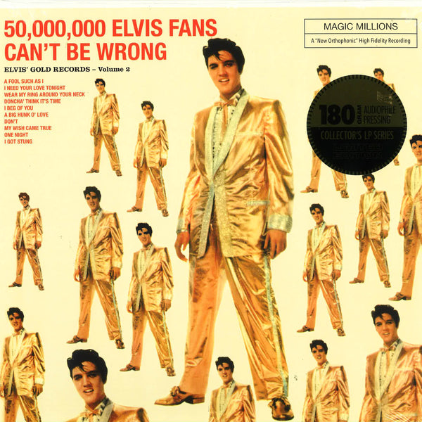 ELVIS PRESLEY (エルヴィス・プレスリー) - 50,000,000 Elvis Fans Can't Be Wrong (Elvis'  Gold Records, Vol. 2) (EU 限定復刻ボーナス入り再発180g LP/New)