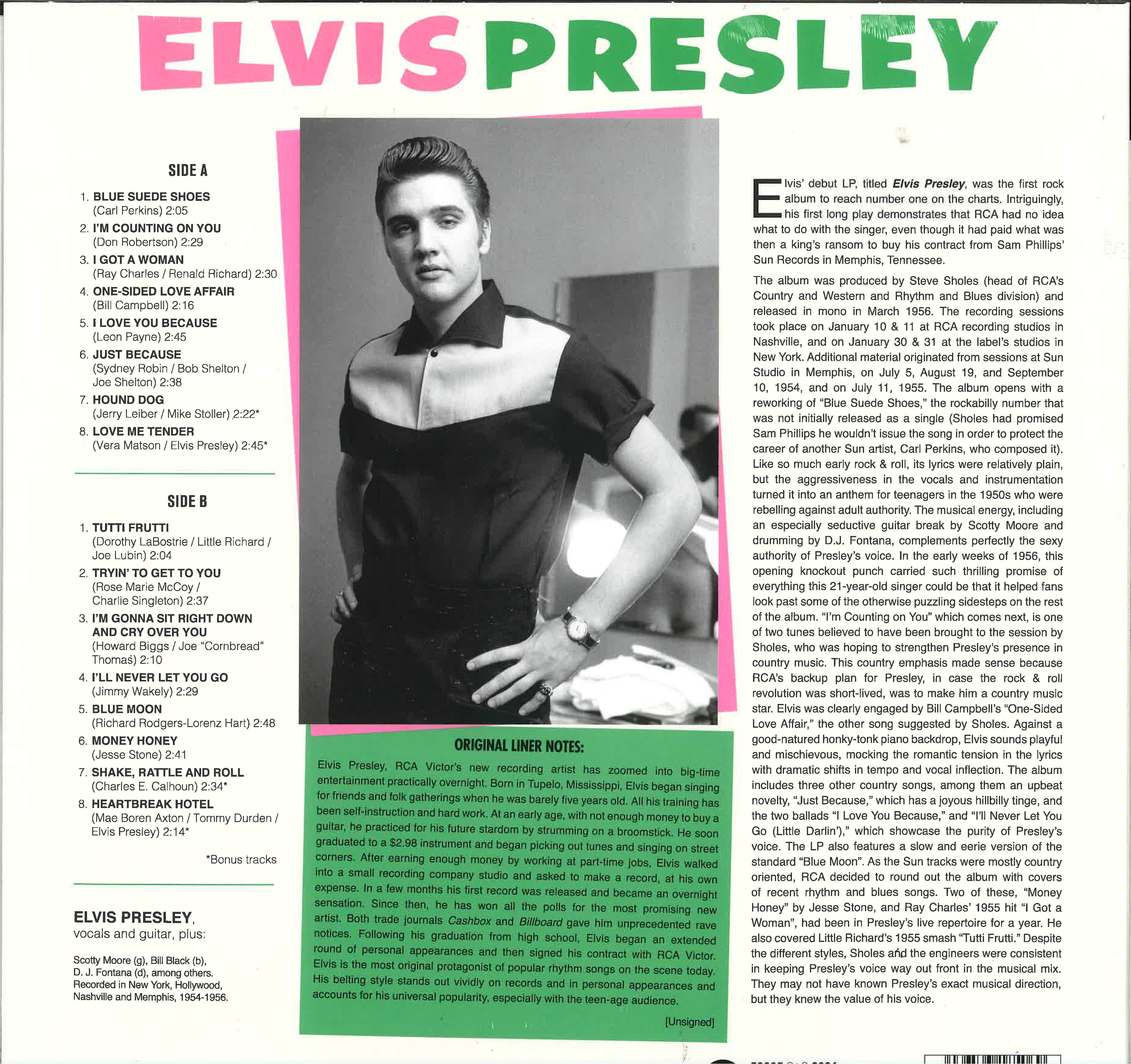 ELVIS PRESLEY (エルヴィスプレスリー) - Elvis Presley (1st) (EU 限定復刻再発180g「ピクチャーデ