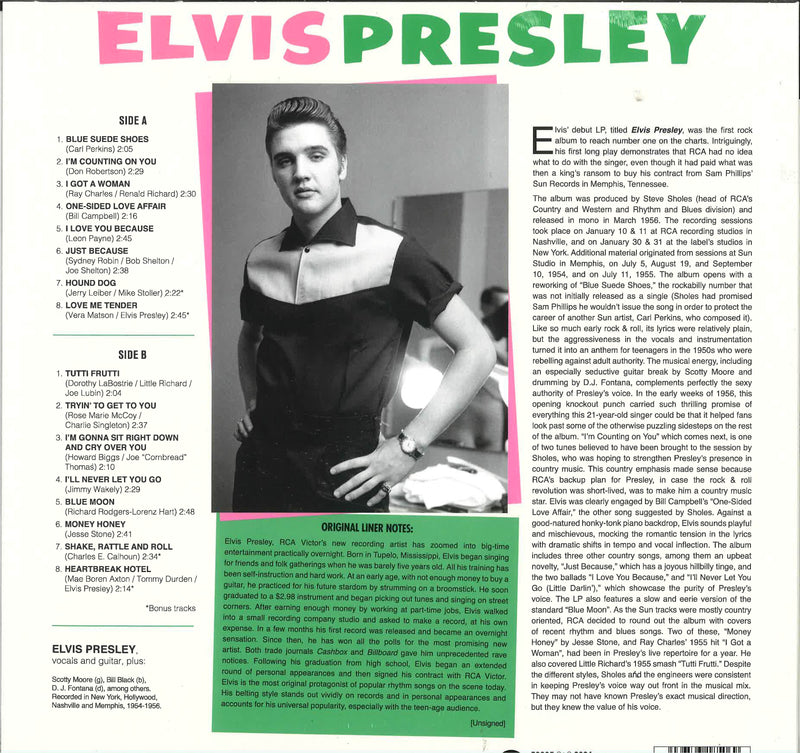 ELVIS PRESLEY (エルヴィスプレスリー)  - Elvis Presley (1st) (EU 限定復刻再発180g「ピクチャーディスク」LP/New)