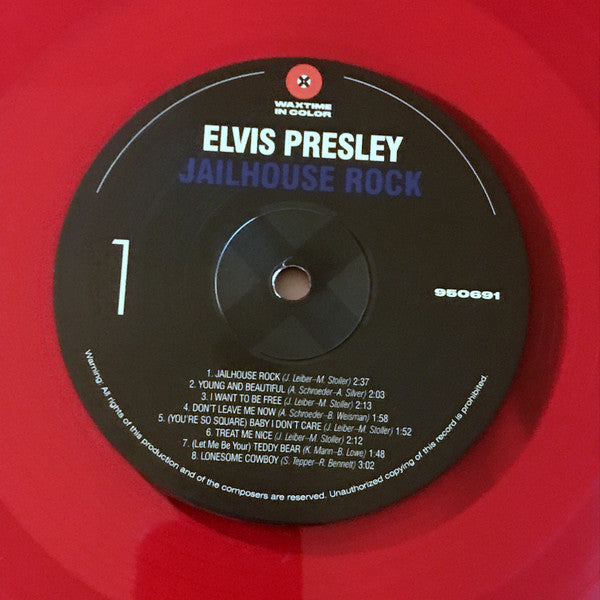 ELVIS PRESLEY (エルヴィス・プレスリー)  - Jailhouse Rock  (EU 限定復刻ボーナス入り再発「赤盤」180g  LP/New)