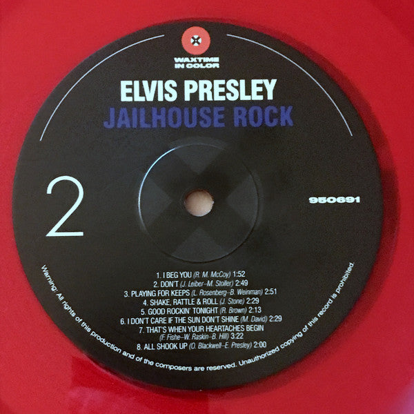 ELVIS PRESLEY (エルヴィス・プレスリー)  - Jailhouse Rock  (EU 限定復刻ボーナス入り再発「赤盤」180g  LP/New)