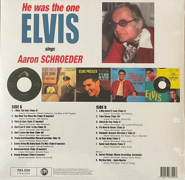 ELVIS PRESLEY (エルヴィスプレスリー)  - He Was The One Elvis Sings Aaron Schroeder  (EU 2023 RSD 限定カラー LP/New)