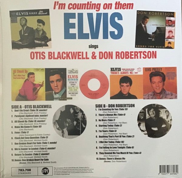 ELVIS PRESLEY (エルヴィス・プレスリー)  - I'm Counting On Them (EUレコードストア・デイ1500枚限定「ブルーVINYL」LP/New)