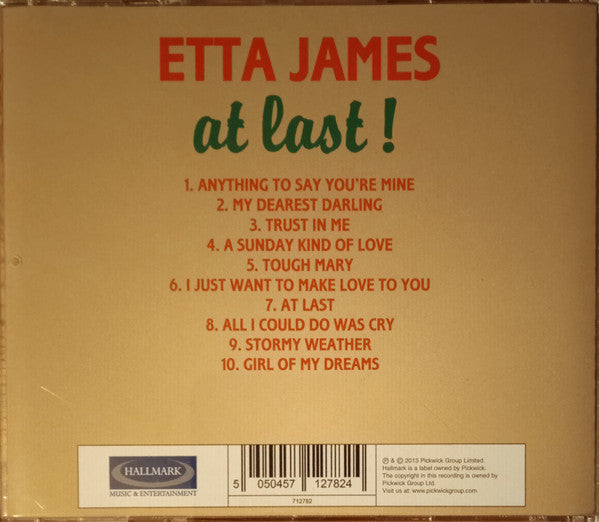 ETTA JAMES (エタ・ジェイムズ)  - At Last ! (UK 限定再発 CD/New)