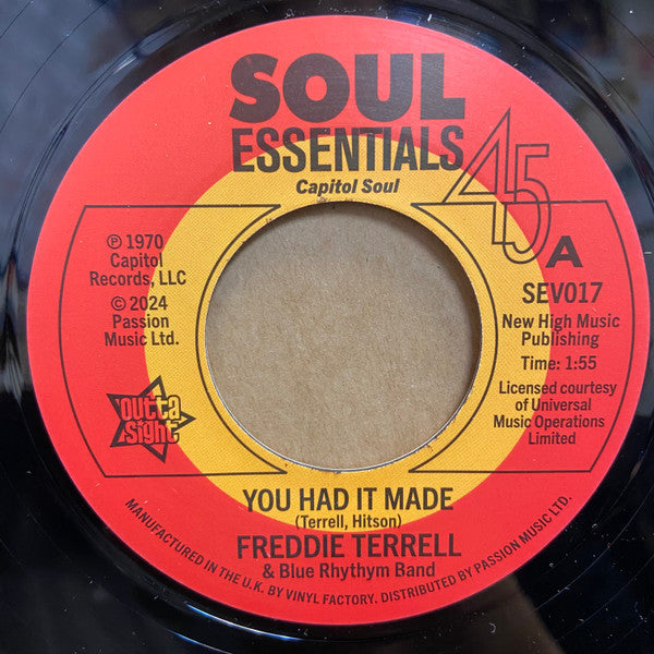 FREDDIE TERRELL & BLUE RHYTHM BAND / CHARLES WILLIAMS (フレディ・テレル＆ザ・ブルー・リズム・バンド / チャールズ・ウィリアムズ)  - You Had It Made (UK 正規限定再発スプリット 7インチ/New) ファンキークロスオーヴァー名曲！