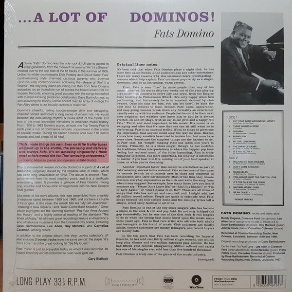 FATS DOMINO (ファッツ・ドミノ)  - ...A Lot Of Dominos ! (EU 限定復刻ボーナス入り再発180g LP/New)