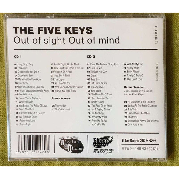 FIVE KEYS (ファイブ・キーズ)  - Out Of Sight Out Of Mind (スペイン 限定CDx2枚組/New)全56曲！