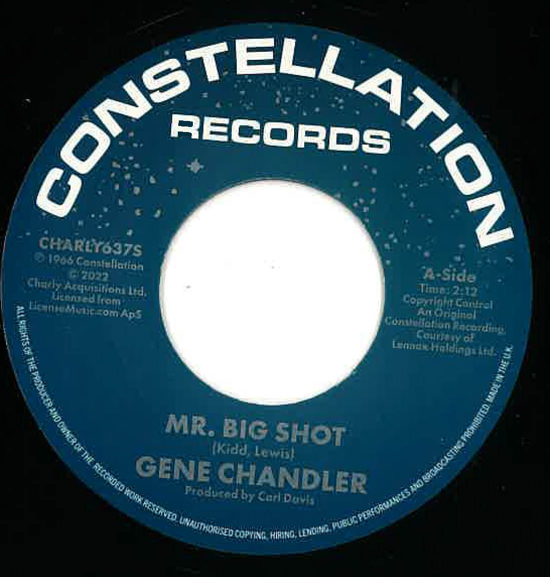 GENE CHANDLER / DEE CLARK (ジーン・チャンドラー / ディー・クラーク)  - Mr Big Shot / That's My Girl (UK 限定再発スプリット 7"/New)