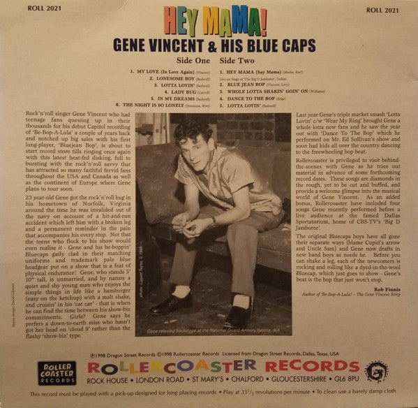 GENE VINCENT  (ジーン・ヴィンセント)  - Hey Mama! (UK 限定10インチ LP/New)