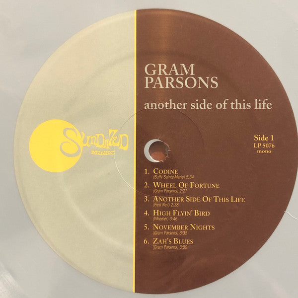 GRAM PARSONS   (グラム・パーソンズ)  - Another Side of This Life (US 限定「スカイブルーVINYL」モノラル LP/New)