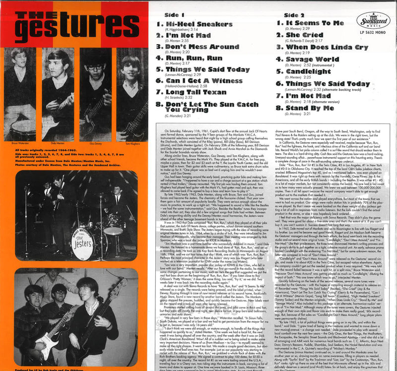 GESTURES (ジェスチャーズ)  - The Gesture (US 限定再発「オレンジVINYL」LP/New)