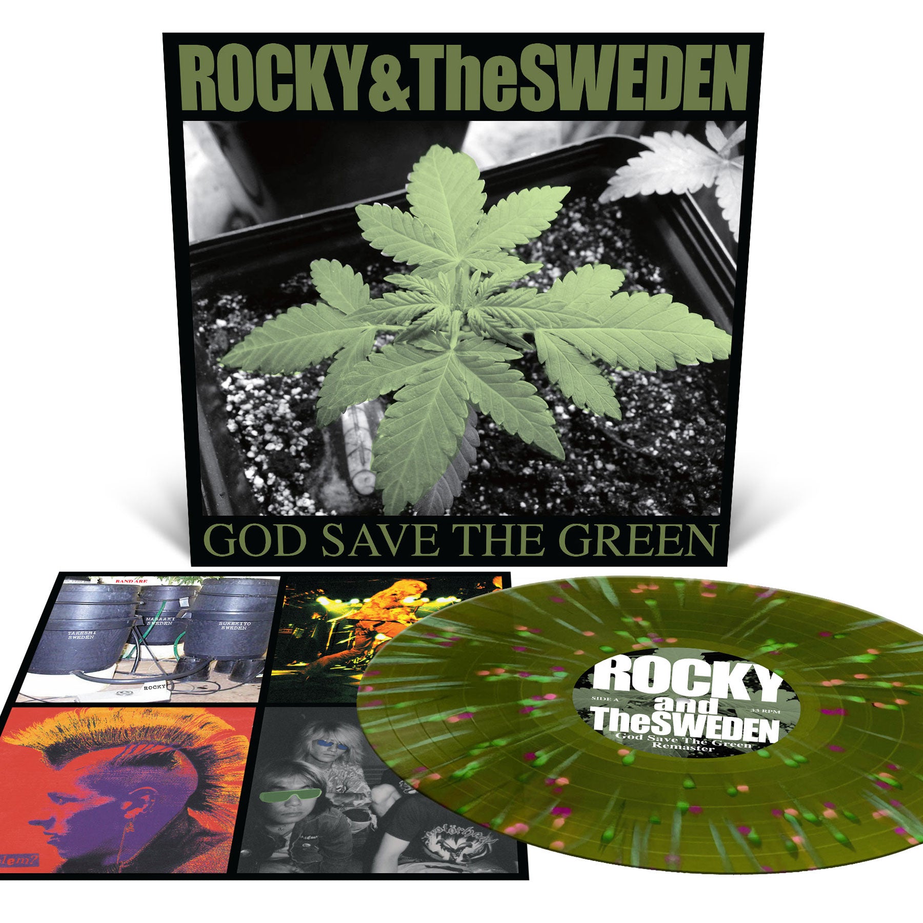 ROCKY AND THE SWEDEN (ロッキー＆ザ ・スウェーデン)  - God Save The Green (US 正規再発「限定キャンディークラッシュ」ヴァイナル LP/ 予約商品) 2026年1月23日発売予定！