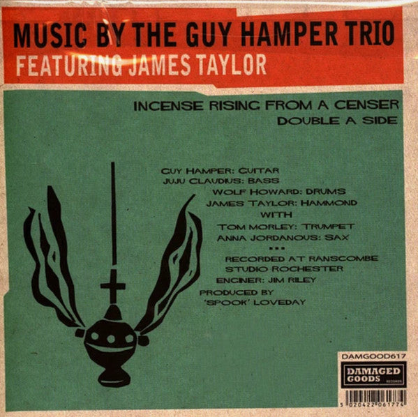 GUY HAMPER TRIO, The  feat. JAMES TAYLOR (ガイ・ハンパー・トリオ feat.ジェームス・テイラー)  - Instrument Of Evil / Incense Rising From A Censer  (UK UK限定ざら紙ジャケ付き 7"/New)