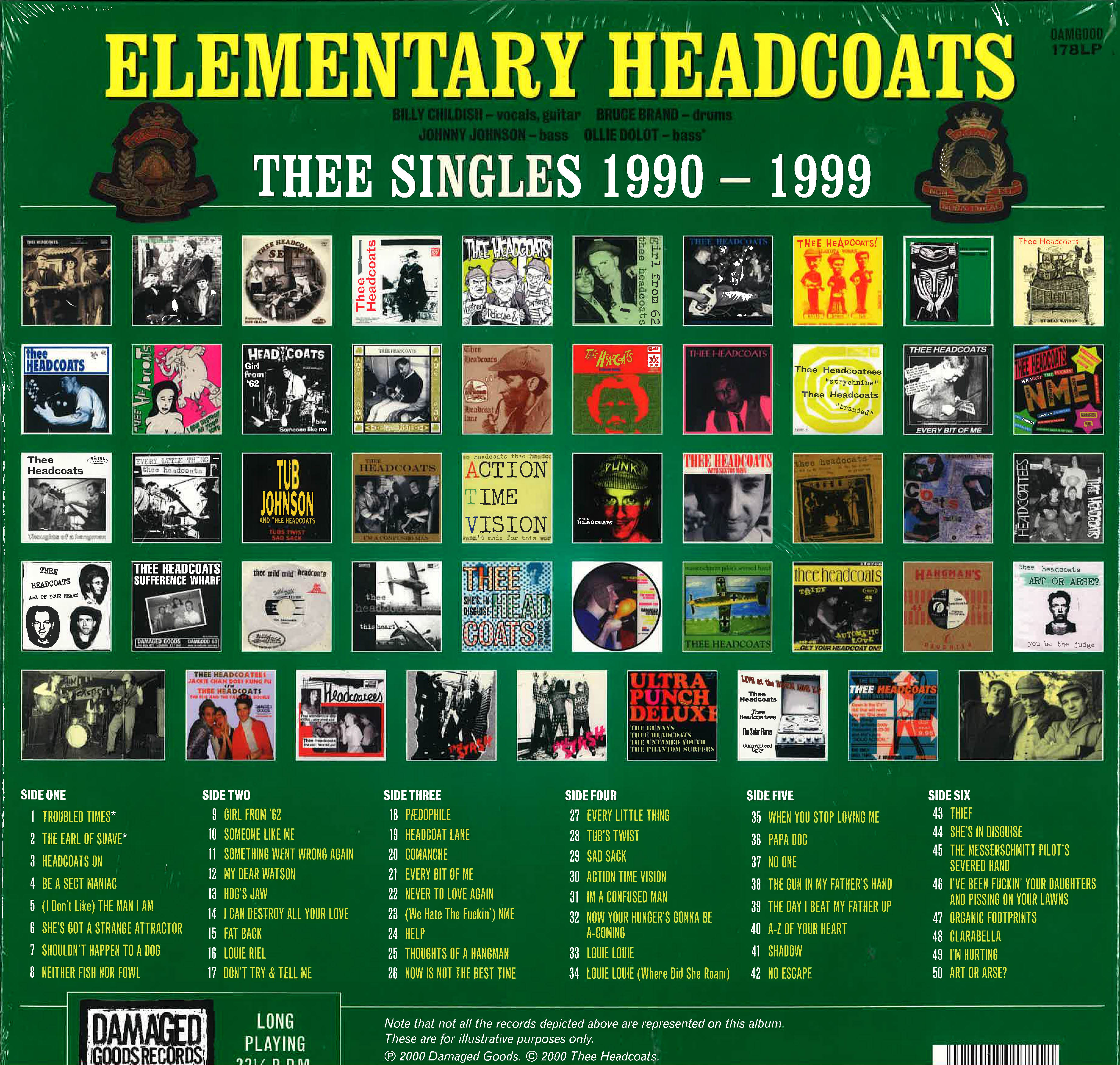 HEADCOATS (ヘッドコーツ)  - Elementary Headcoats (UK 限定再発 3xLP/New)