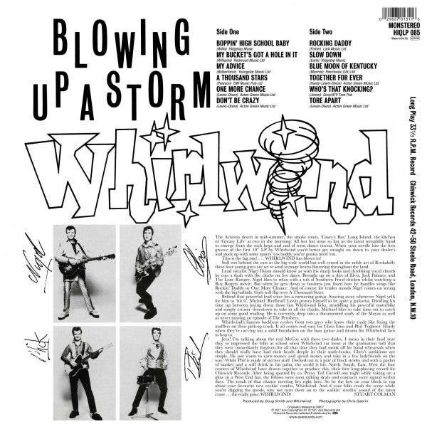 WHIRLWIND (ワールウィンド)  - Blowing Up A Storm (UK 限定復刻再発イエローヴァイナル LP/NEW)