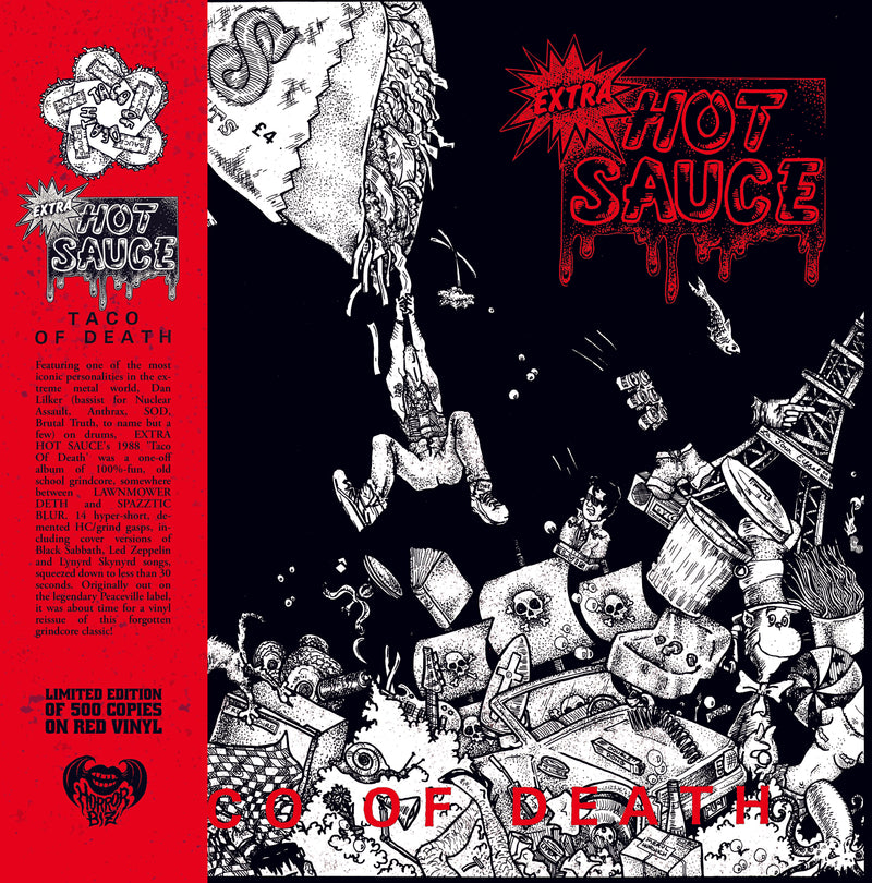 EXTRA HOT SAUCE (エクストラ・ホット・ソース) - Taco Of Death (Italy 500枚限定再発レッドヴァイナル LP+帯/ New)