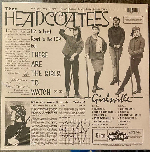 HEADCOATEES (ヘッドコーティーズ)  - Girlsville (US 限定復刻「ピンクVINYL」再発 LP/New) '91年名作デビュー・アルバム！